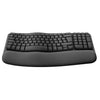 Logitech Wave Bluetooth Ergonomic Keyboard - Graphite - Arb/Eng - Tashqila Logitech Wave Bluetooth Ergonomic Keyboard - Graphite - Arb/Eng - Tashqila