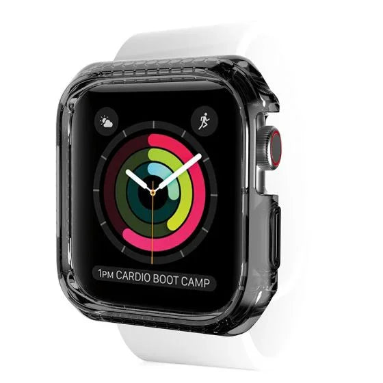 Itskins Spectrum Bumpur Case For Apple Watch 44/45 Mm - Smoke + Clear 2 Pcs - Tashqila Itskins Spectrum Bumpur Case For Apple Watch 44/45 Mm - Smoke + Clear 2 Pcs - Tashqila