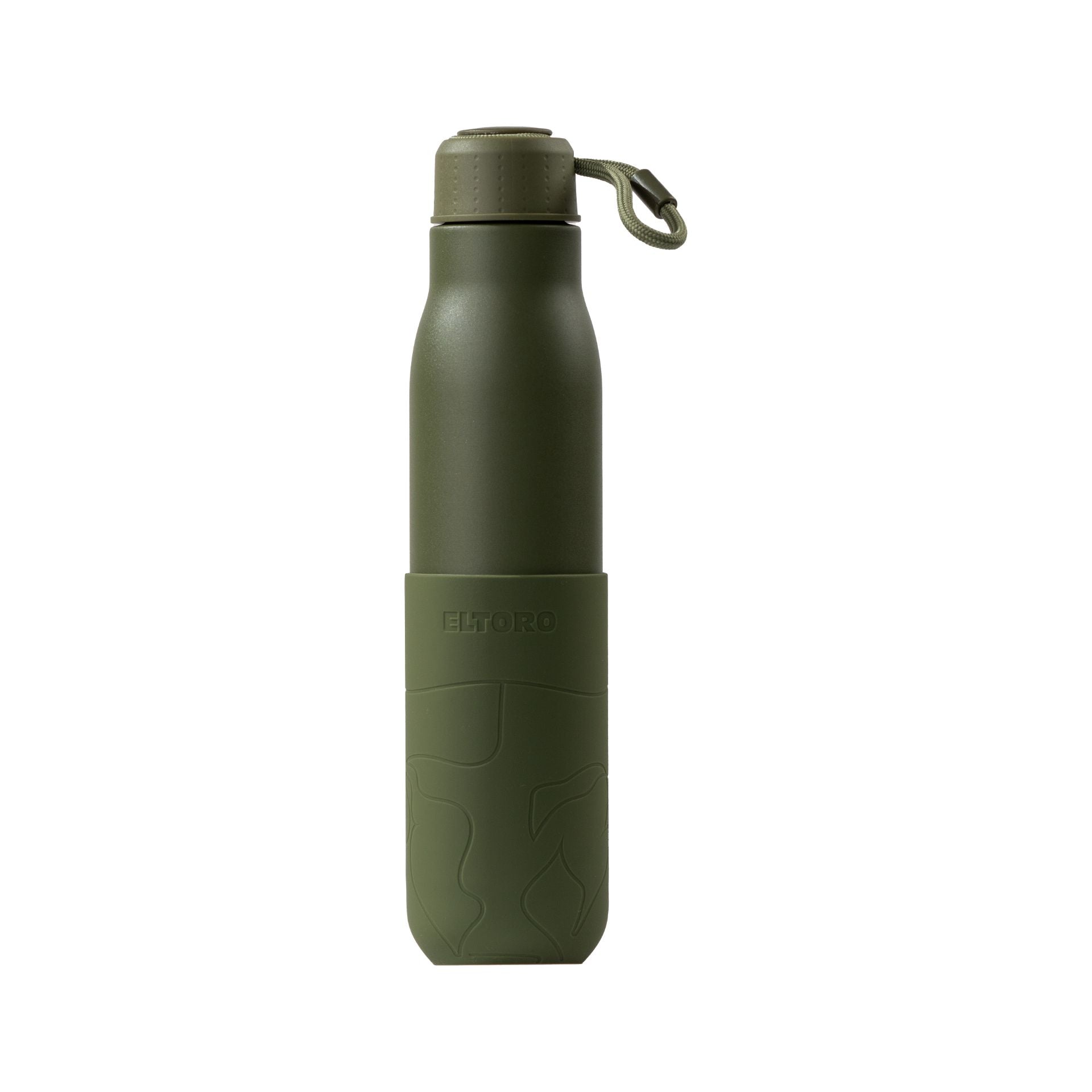 Eltoro Stainless Steel Bottle 750ml Olive With Olive Sleeve