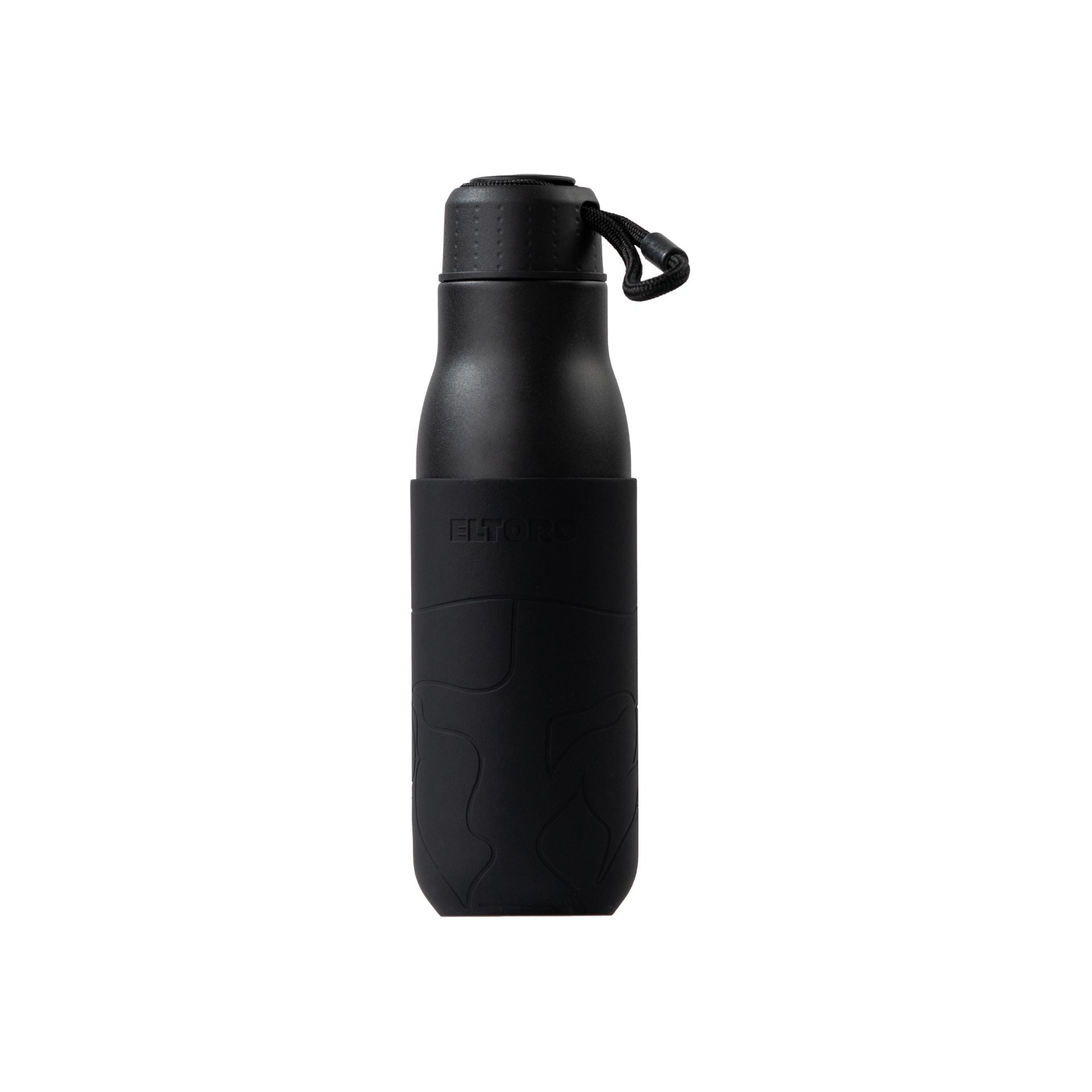 Eltoro Stainless Steel Bottle 500ml Black With Black Sleeve