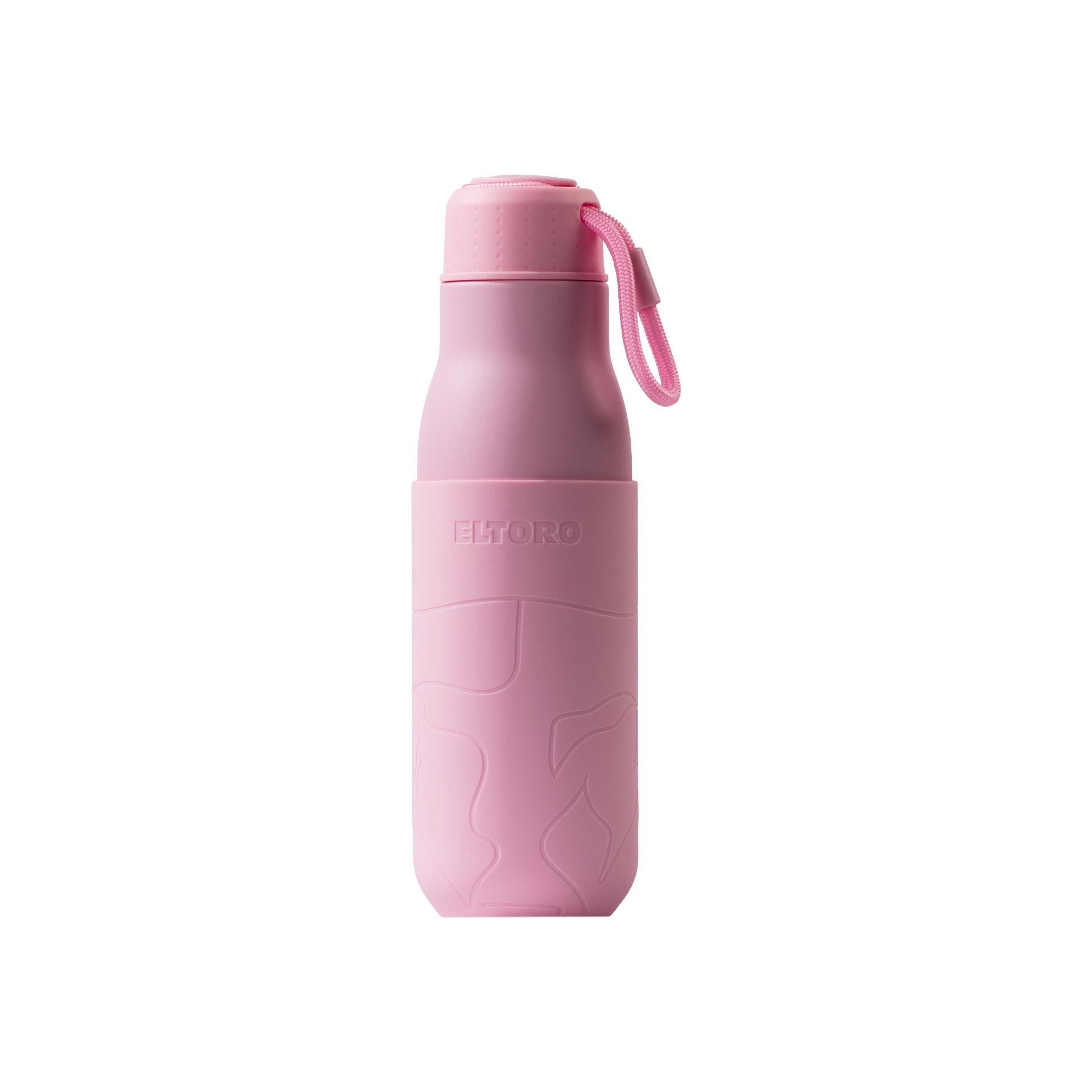 Eltoro Stainless Steel Bottle 500ml Pink With Pink Sleeve