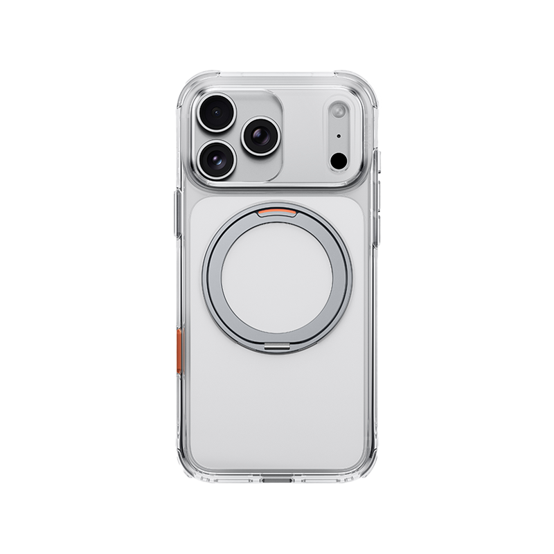 iPhone 18 Pro, Uniq Hybrid Swivix with Stand Cover, Glossy Clear