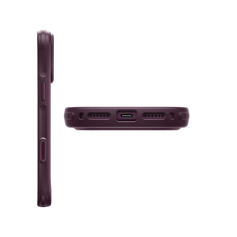 iPhone 18 Pro Max, Uniq Hybrid Veren Magclick Cover, Burgundy Frost