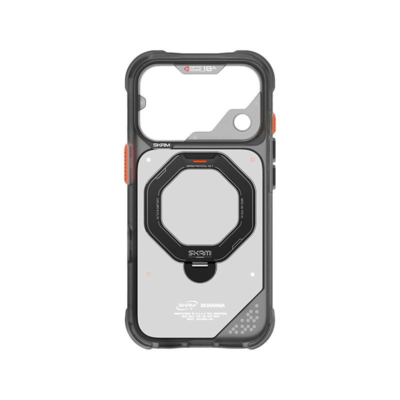iPhone 18 Pro Max, SkinArma Saturn Kick Stand Cover, Black