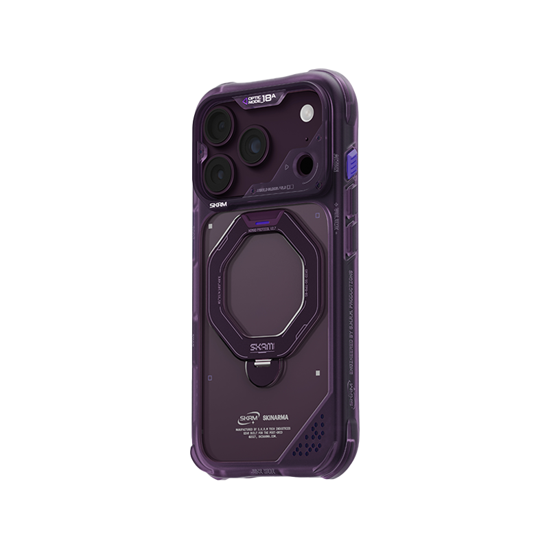 iPhone 18 Pro Max, SkinArma Saturn Kick Stand Cover, Burgundy