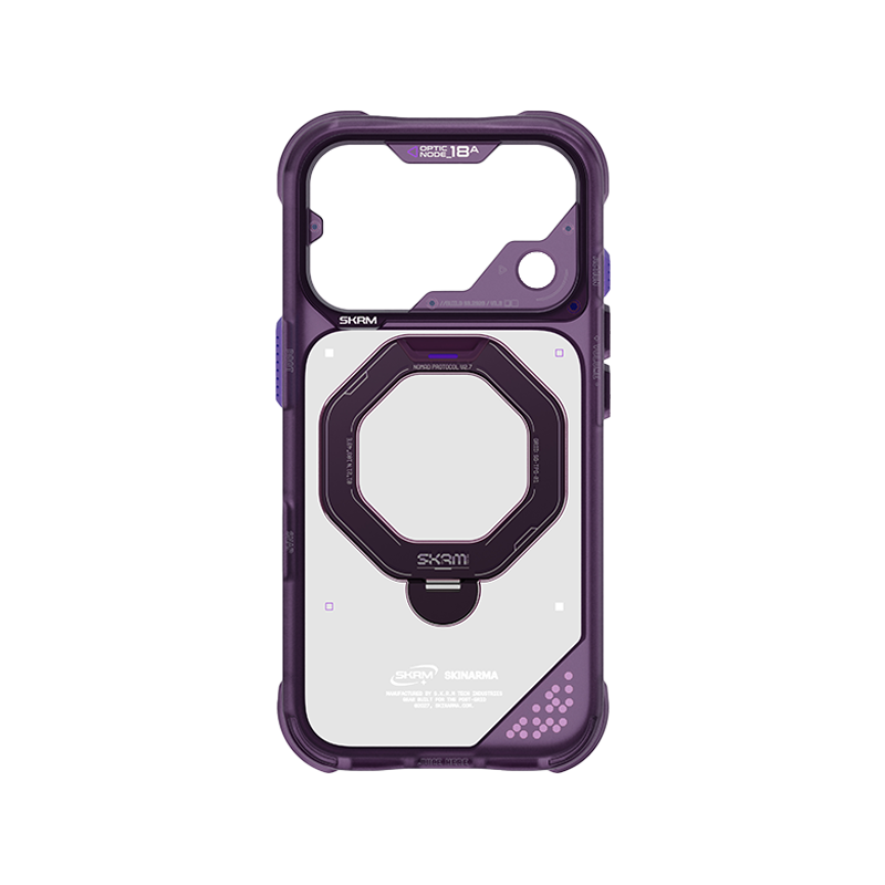 iPhone 18 Pro Max, SkinArma Saturn Kick Stand Cover, Burgundy