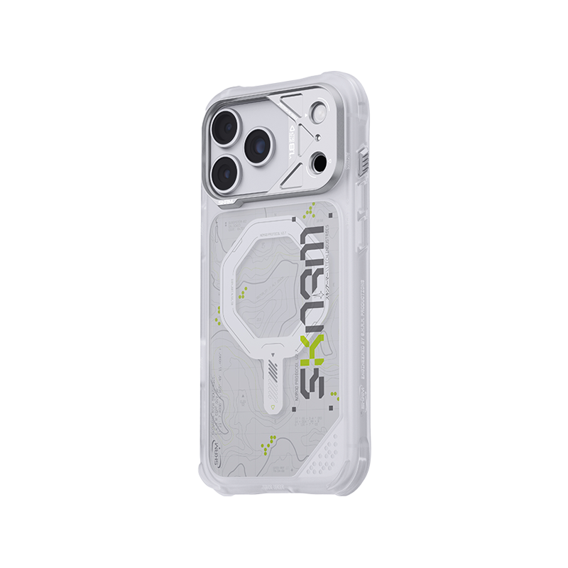 iPhone 18 Pro Max, SkinArma Sonar Cover, White