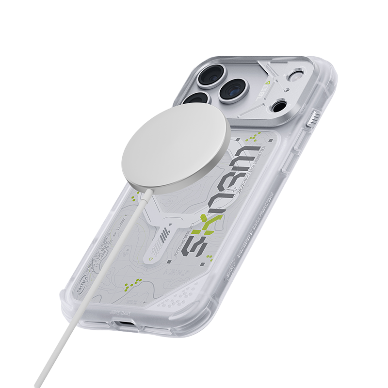 iPhone 18 Pro Max, SkinArma Sonar Cover, White