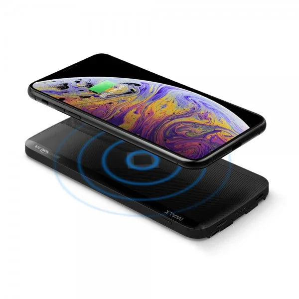 iWalk Scorpion Air 8000 Mah Power Bank With Wireless Charging & In-Built Cables - Black - Tashqila