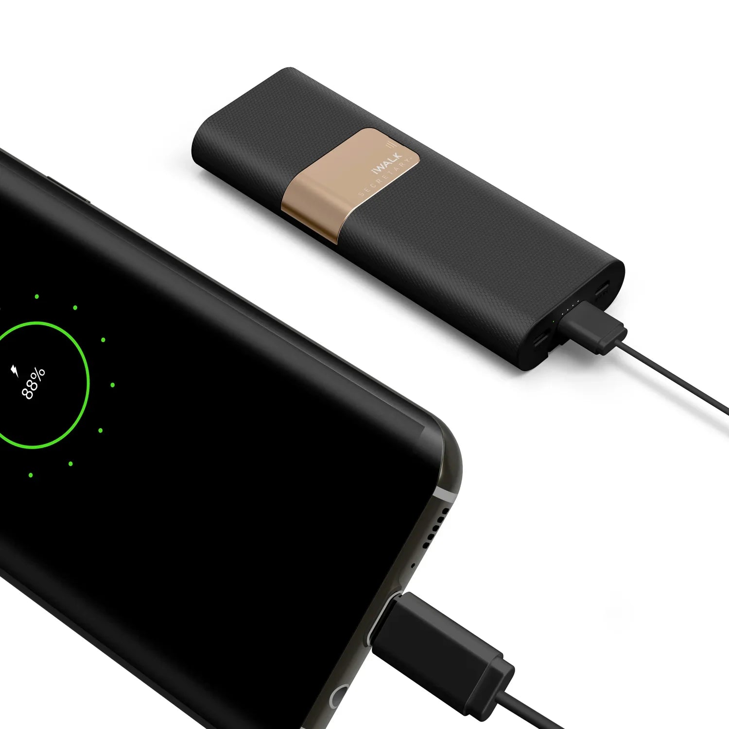 iWalk Secretary Plus 20000mAh Powerbank With Stand - Black - Tashqila