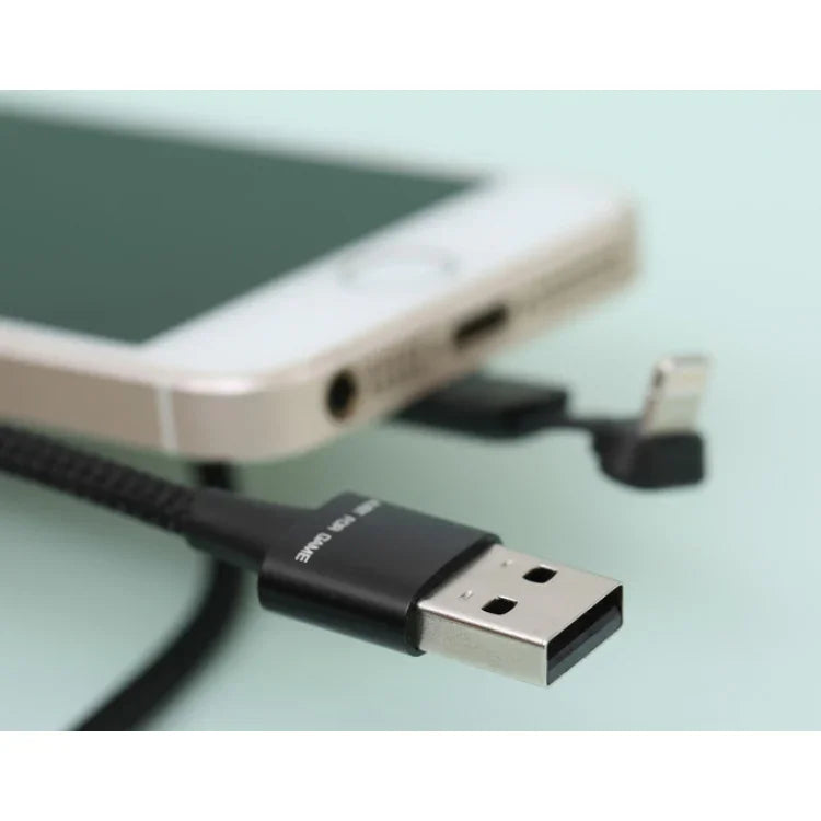 iWalk Crazy Link Gaming Charging Lightning Cable - Black - Tashqila