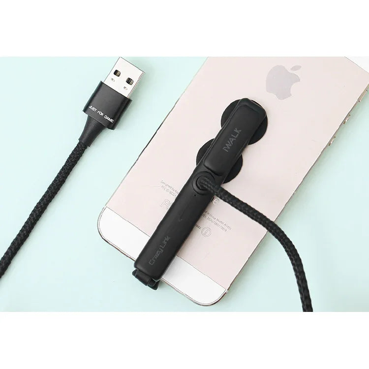 iWalk Crazy Link Gaming Charging Lightning Cable - Black - Tashqila