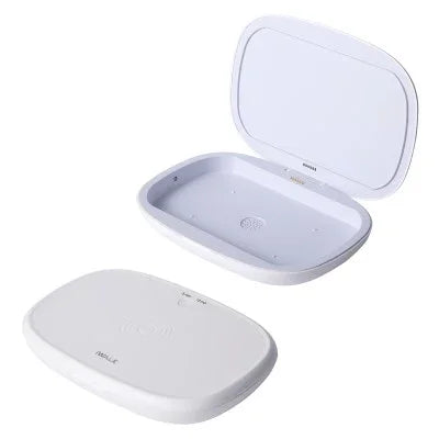 iWalk Capsule Multi-Function Disinfection Box With 10W Wireless Charging - White - Tashqila