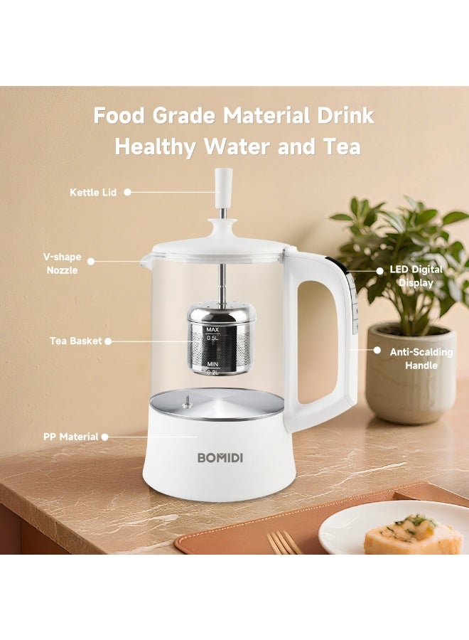 Bomidi 500ml Electric Travel Kettle for Tea & Coffee White