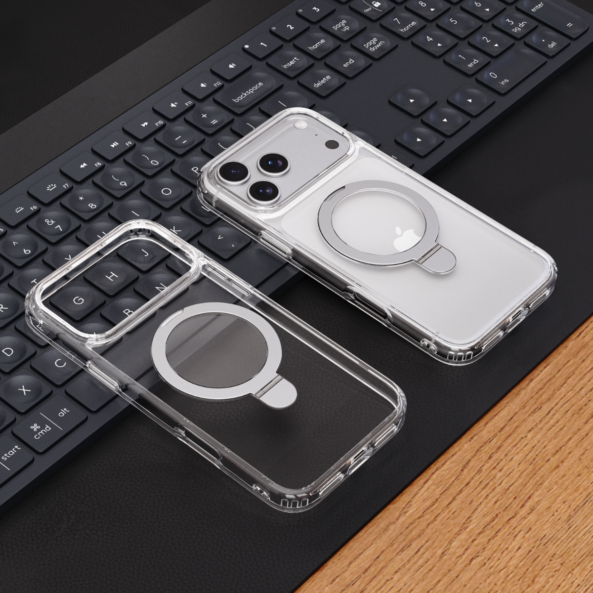 Devia iPhone 18 Pro Max Clean Series Magnetic Stand Case, Clear