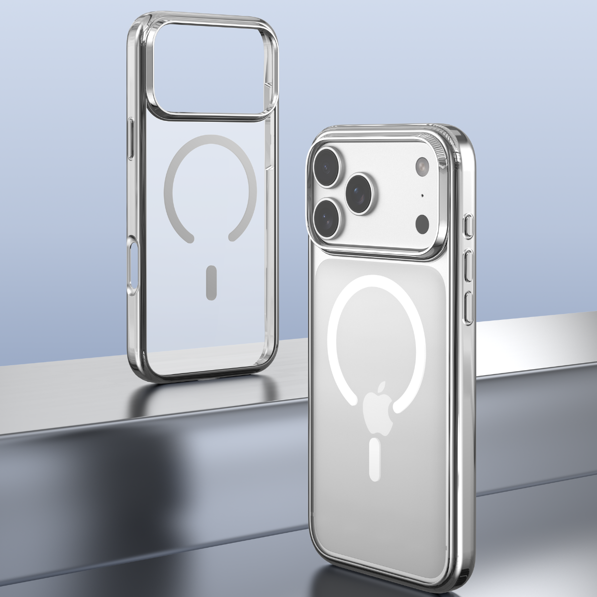 Devia iPhone 18 Pro Max Glimmer Series Anti-Yellowing Magnetic Case, Silver
