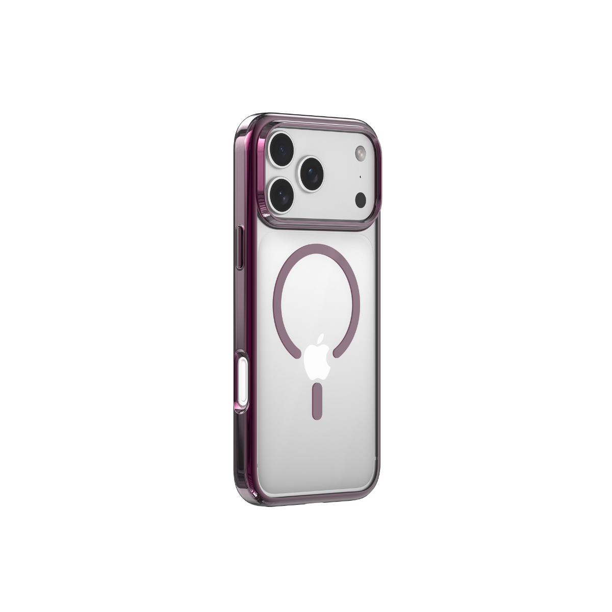 Devia iPhone 18 Pro Max Glimmer Series Anti-Yellowing Magnetic Case, Dark Cherry