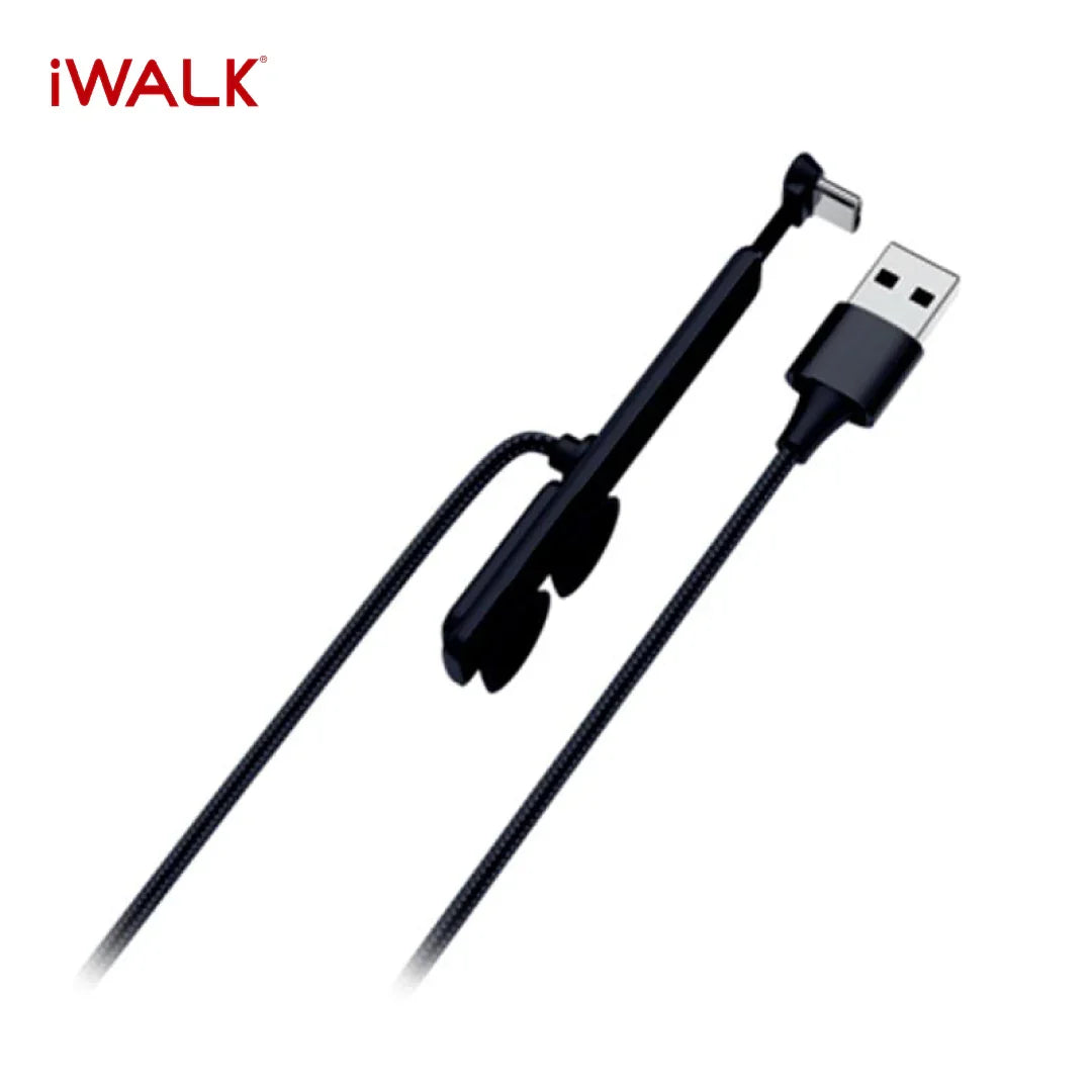 iWalk Crazy Link Gaming Charging Lightning Cable - Black - Tashqila