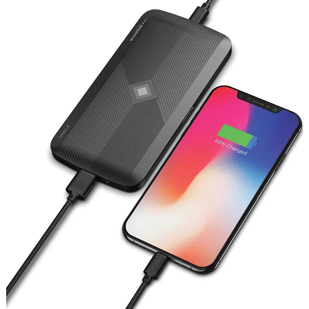 iWalk Scorpion Wireless Charging Pad - Black - Tashqila