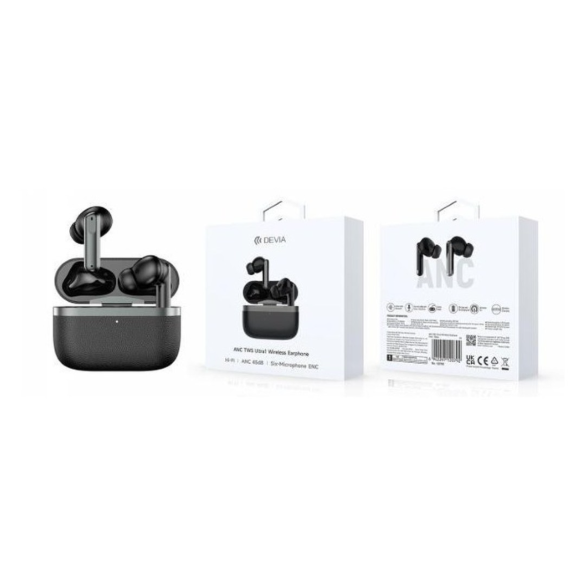 Devia Anc Tws Ultra1 Wireless Earphone(With Devia App) - White