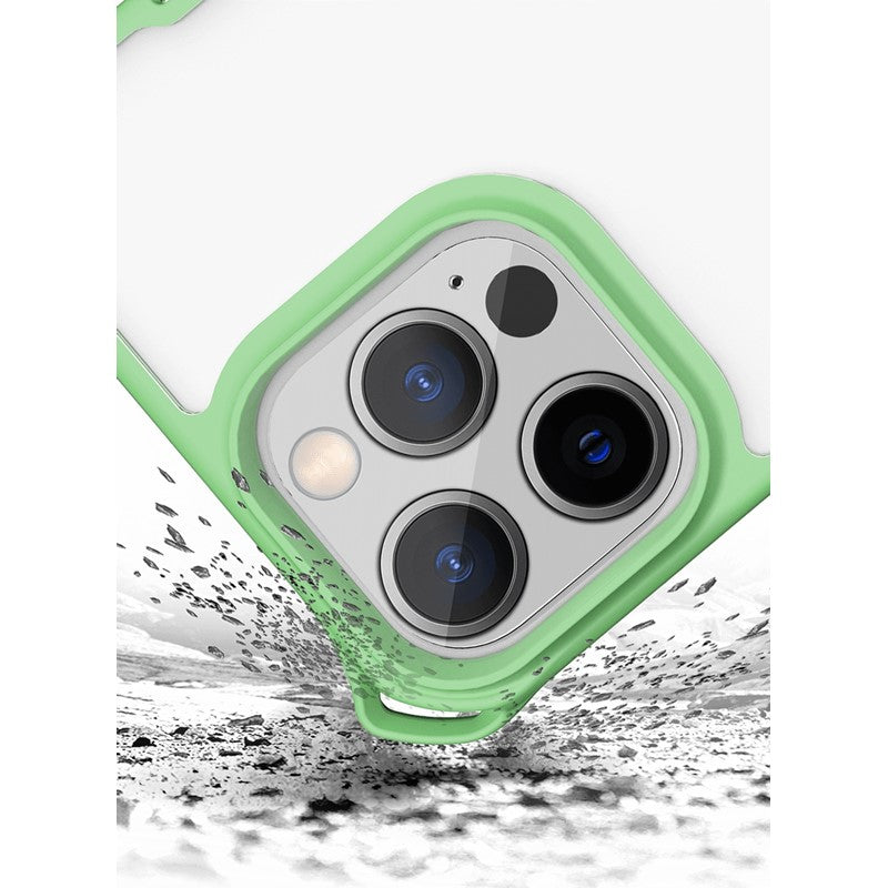 Itskins Hybrid Sling Series Cover For iPhone 13 Pro Max - Light Green And Transparent