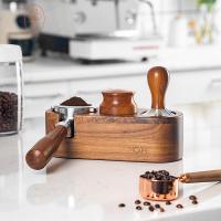 walnut-wood-portafilter-and-tamper-holder - Tashqila Kuwait