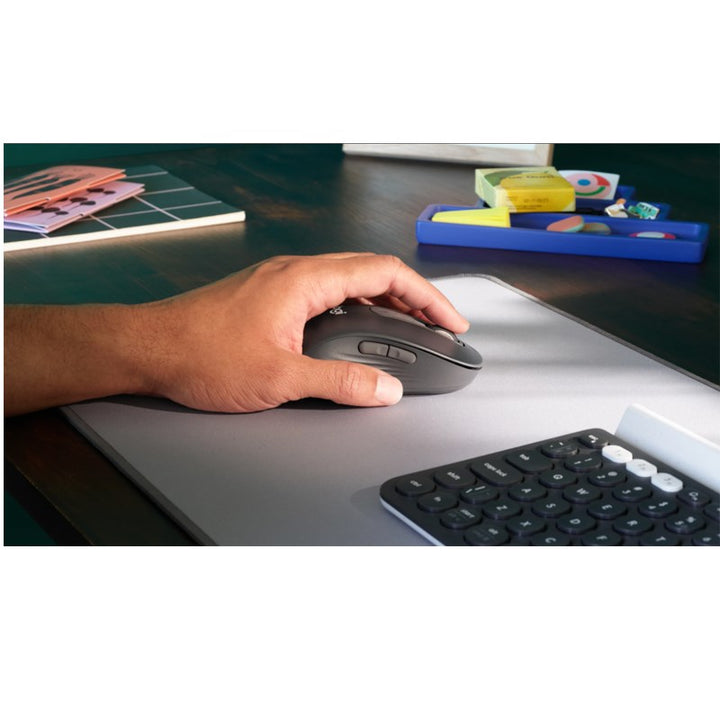 ماوس لوجيتك Signature M650 اللاسلكي (مقاس L) - لون جرافيت (لليد اليسرى)
