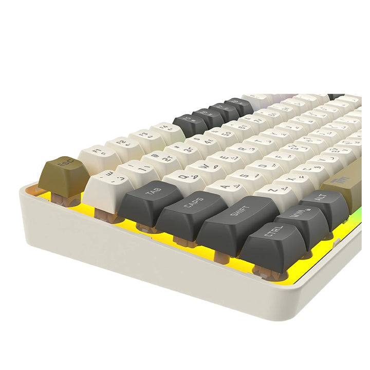 Twisted Minds Imperium Pro Series 75% Compact Size 80 Keys Wired Membrane Keyboard - (Eng/Arb) - Tashqila
