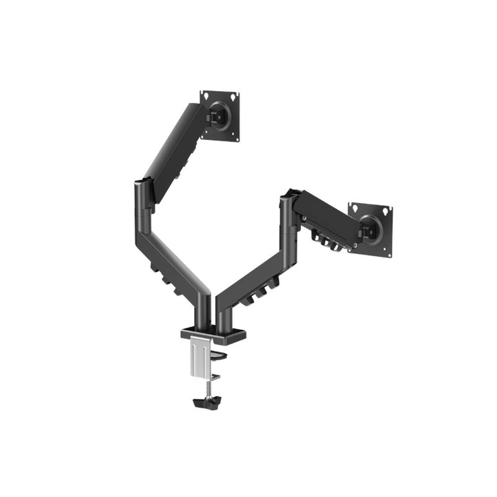 GAMEON GO-5550 Gas Mechanical Spring Dual Monitor Arm - Black - Tashqila