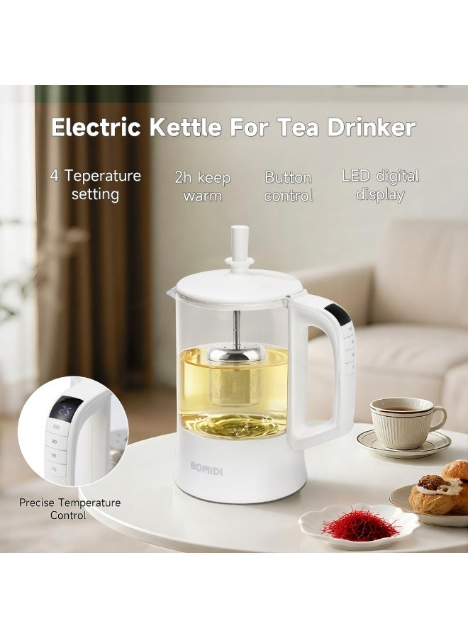 Bomidi 500ml Electric Travel Kettle for Tea & Coffee White