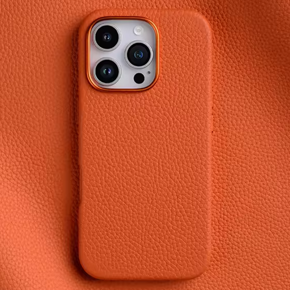 Melkco Origin Paris iPhone 16 Pro Max Magsafe Leather Cover - Orange