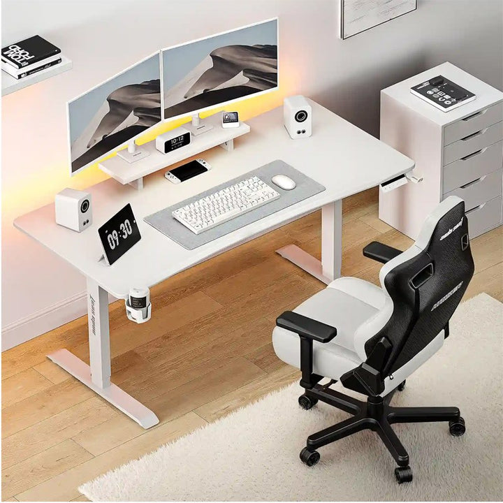 AndaSeat Xtreme Series Gaming Desk, Size (120*75 cm) - White - Tashqila