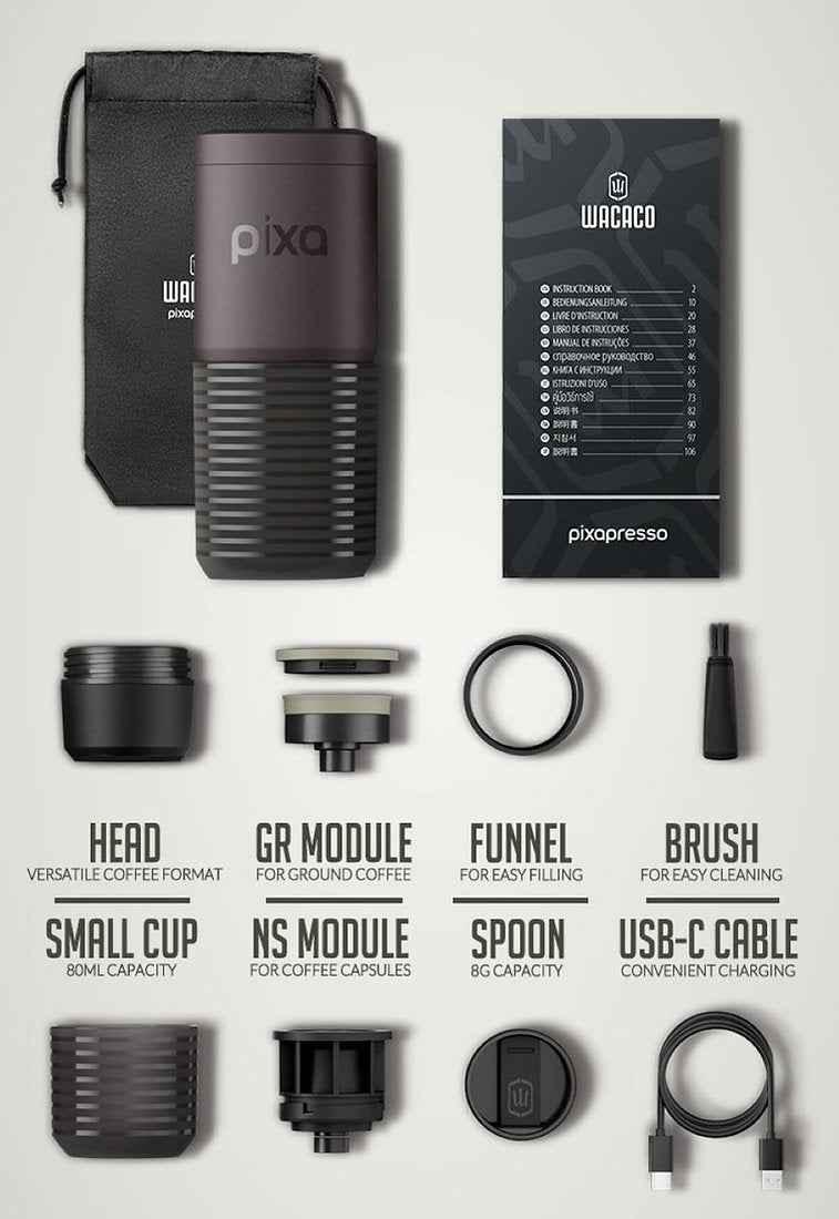 Wacaco Pixapresso Electric Portable Espresso Machine