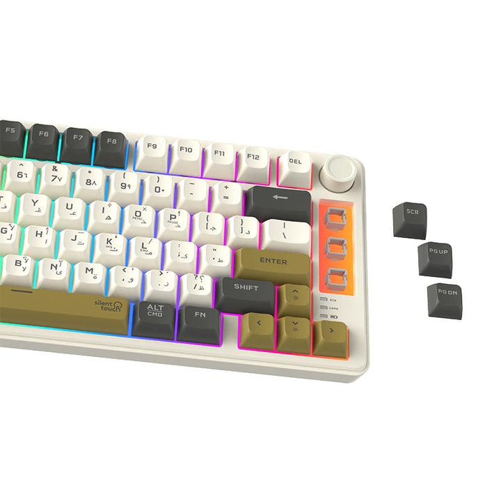 Twisted Minds Imperium Pro Series 75% Compact Size 80 Keys Wireless Membrane Keyboard - (Eng/Arb) - Tashqila
