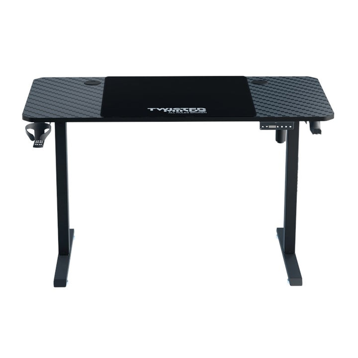 Twisted Minds Paradox Adjustable Gaming Desk, 120*60 cm, 600*600*3mm - Black - Tashqila