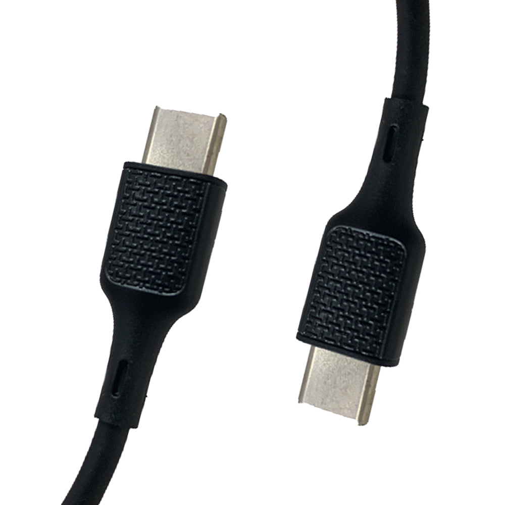 Type C to Type C Cable 1m - Black (2pcs)