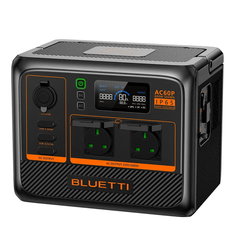 Bluetti Portable Power Station, 600W 504Wh