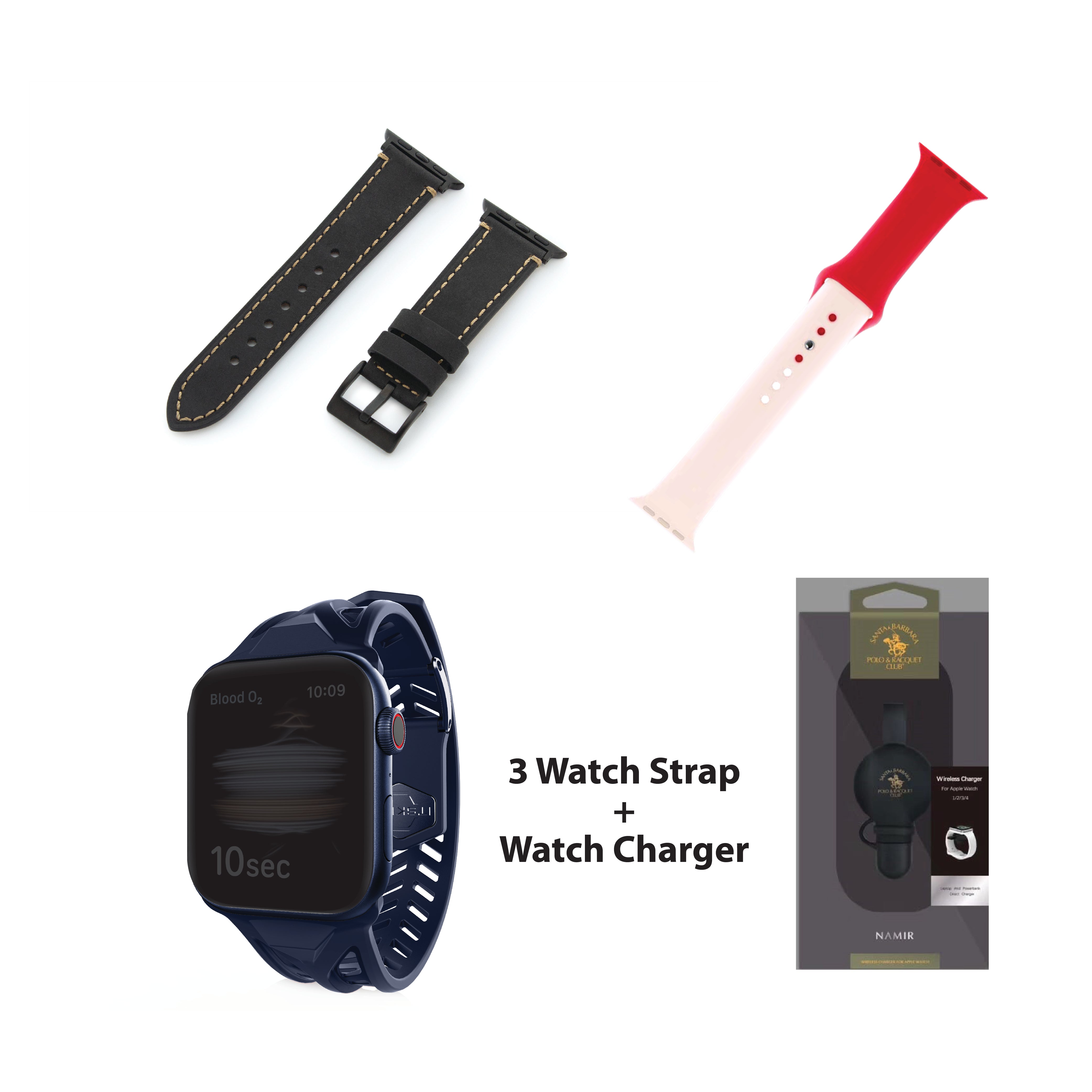 Watch Straps & Charger Bundle 4 in 1 - Moon