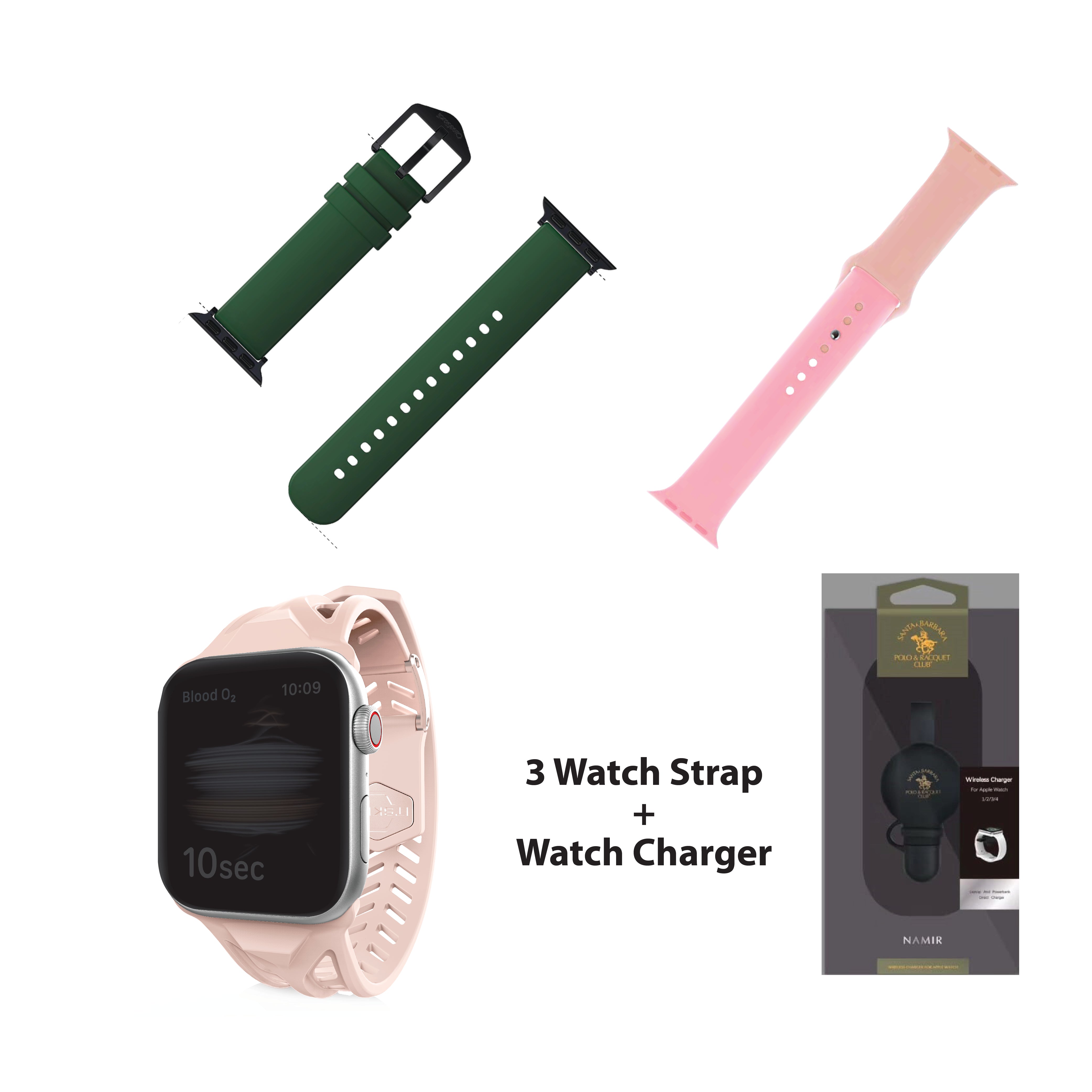 Watch Straps & Charger Bundle 4 in 1 - Fire