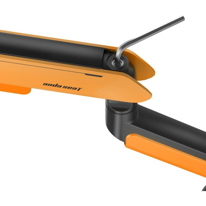 Andaseat Stealth Pro II A9 Ergonomic Single Monitor Arm - Black & Orange - Tashqila
