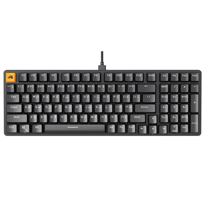 Glorious GMMK2 96% Pre-Built Keyboard - Black, Arabic