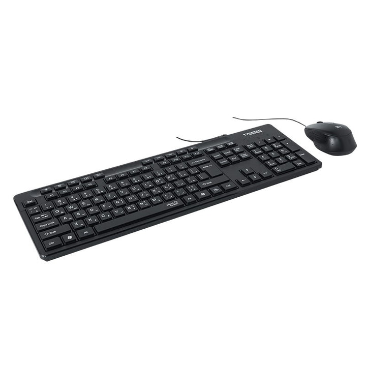 Twisted Minds K19 Kavara Series 2in1 Combo of Keyboard and Mouse Wired Mode Lightweight - Black - (Eng/Arb)