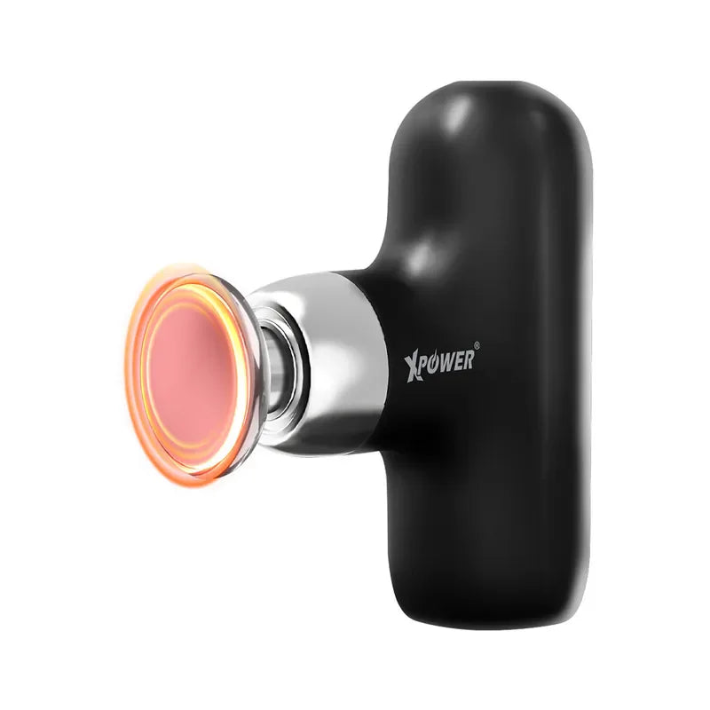XPower Hot Compress Mini Massager - Black - Tashqila