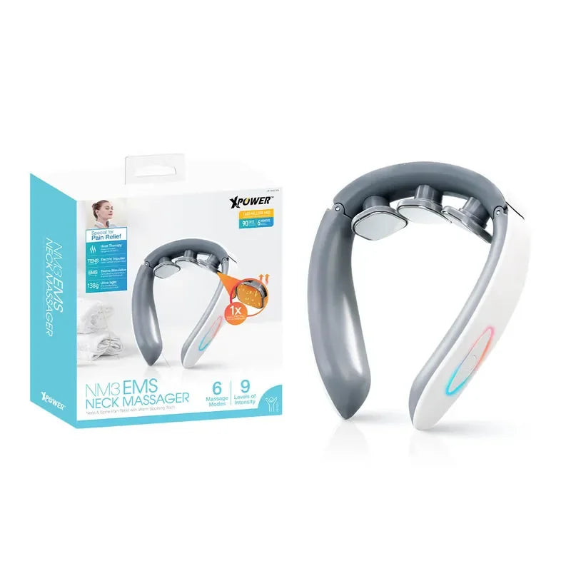 XPower Neck Massager - White - Tashqila