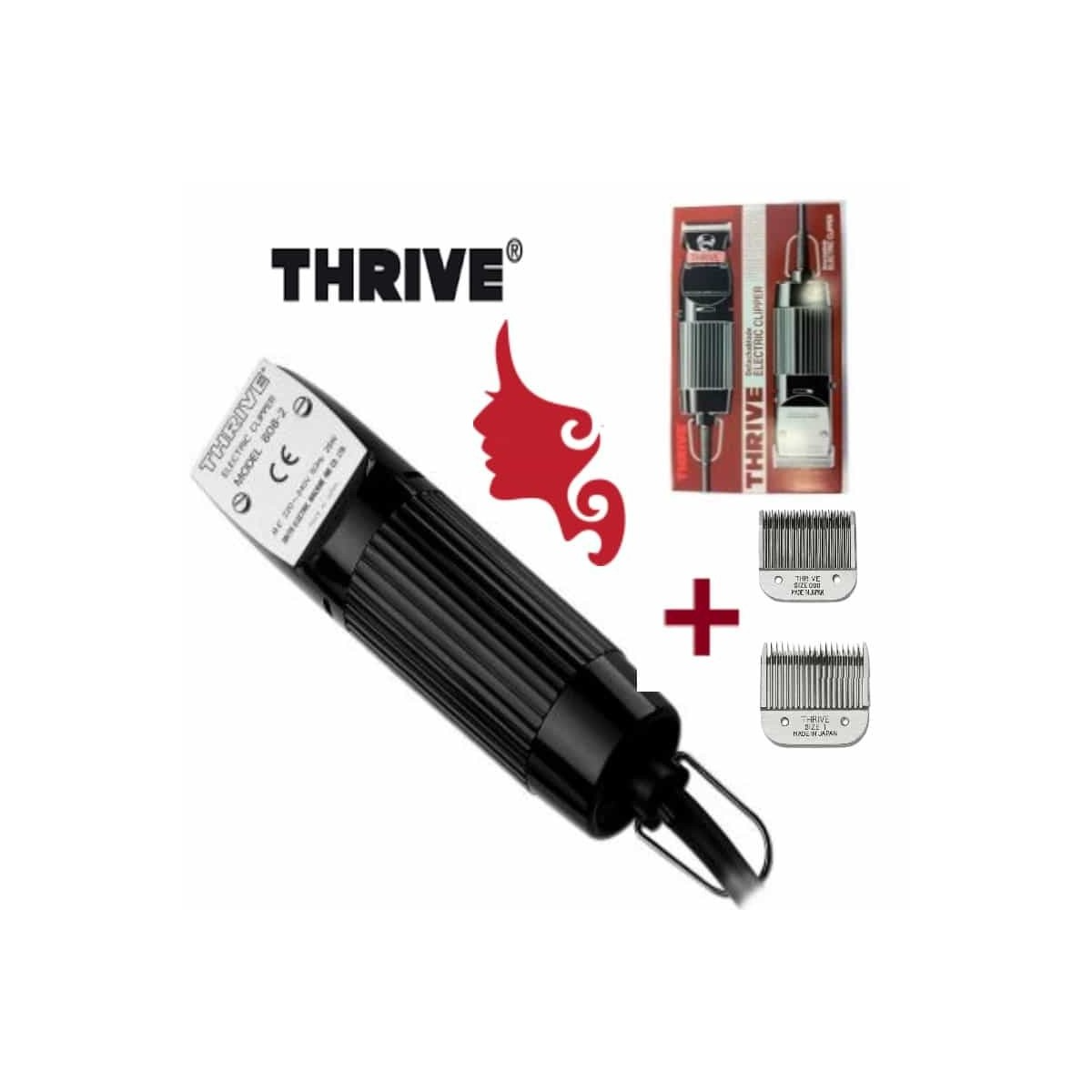 Thrive Japan 808-2 Electric Hair Clipper With Detachable Blades