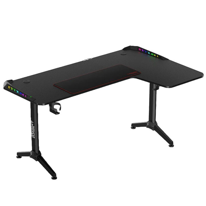 Twisted Minds Warrior L-Shaped RGB Gaming Desk (Right) Black (160*100*75cm)