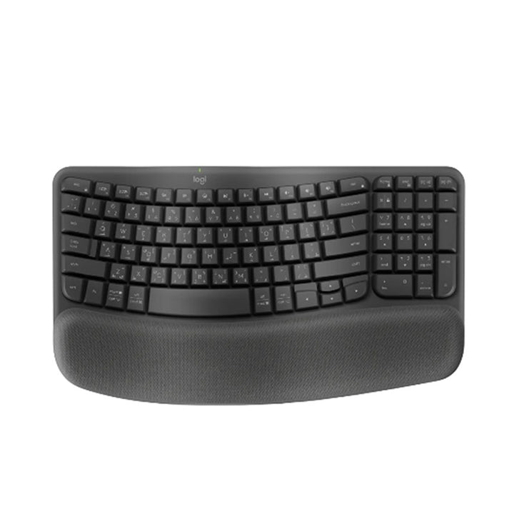 Logitech Wave Bluetooth Ergonomic Keyboard - Graphite - Arb/Eng