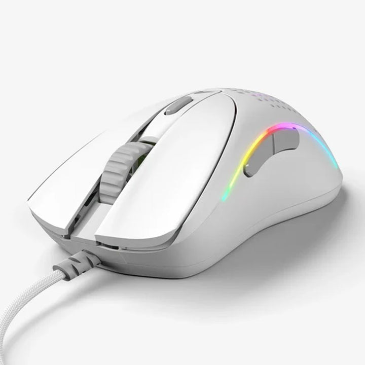 Glorious Model DV2 Wired RGB Gaming Mouse - Matte White