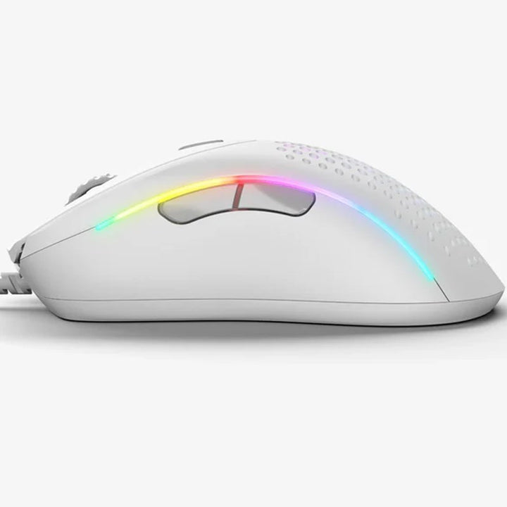 Glorious Model DV2 Wired RGB Gaming Mouse - Matte White