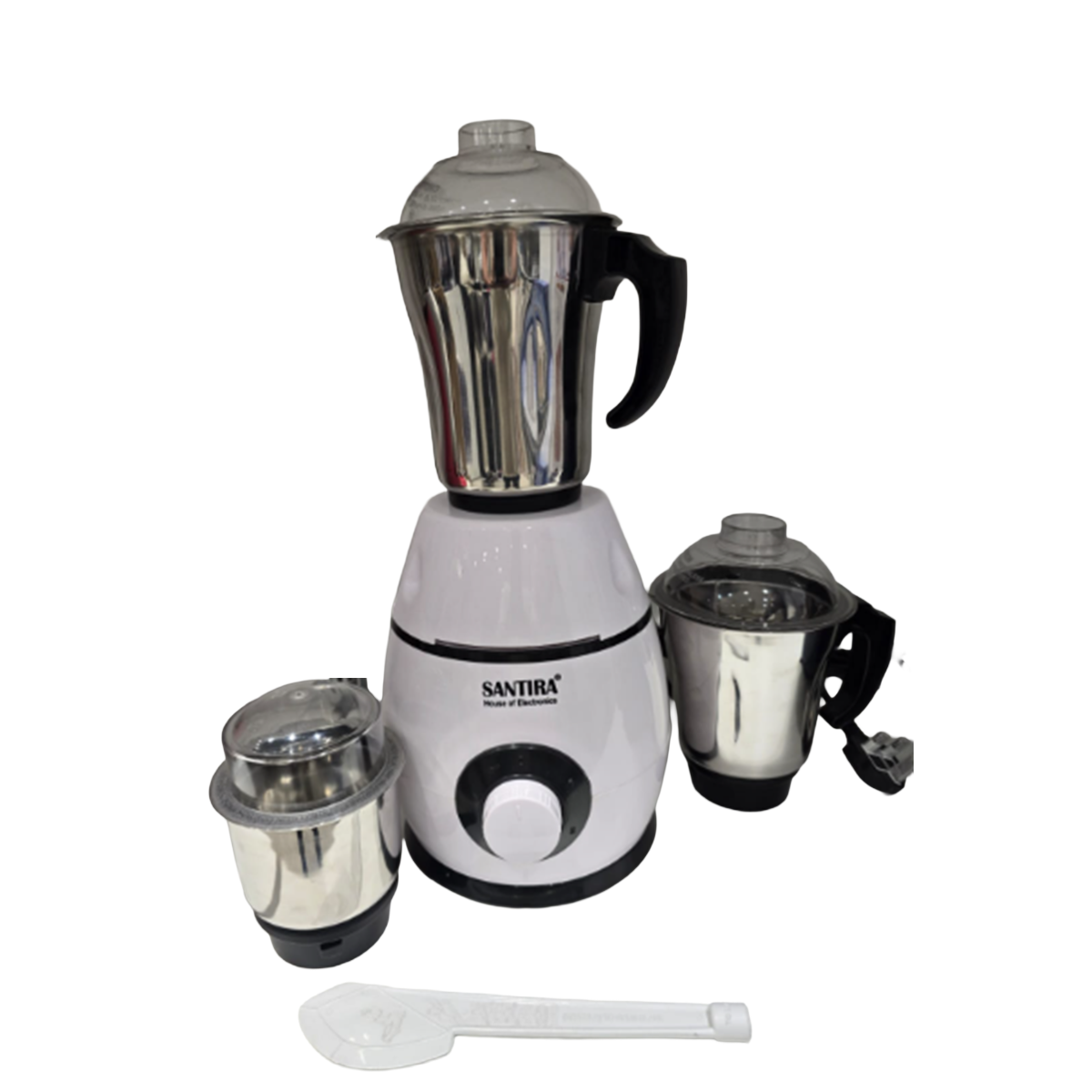 Santira 750W Mixer Grinder with 3 Steel Jars - White